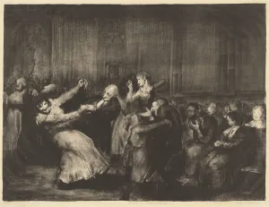 Mental Health Prints: Dance in a Madhouse, 1917. Creator: George Wesley Bellows