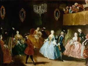Mardi Gras Prints: The Dance, Mid of the 18th cen. Creator: Longhi, Pietro (1701-1785)