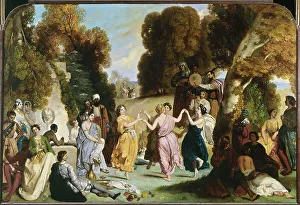 Dance of the Muses, between 1846 and 1851. Creator: Louis Candide Boulanger