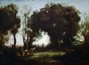 The Dance of the Nymphs. Artist: Corot, Jean-Baptiste Camille (1796-1875)
