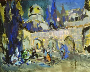 Korovin Prints: Dance, stage design for Cesare Pugnis ballet The Little Humpbacked Horse
