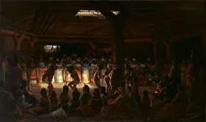 Dance in a Subterranean Roundhouse at Clear Lake, California, 1878 Dance in a Subterranean Roundhouse at Clear Lake, California, 1878