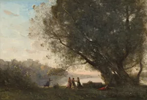 Images Dated 25th February 2021: Dance under the Trees at the Edge of the Lake, 1865 / 1870