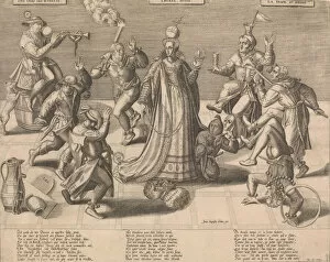 Fool Gallery: The Dance of the World, mid-16th century. Creator: Attributed to Pieter Balten