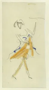 Ernst Ludwig 1880 1938 Prints: A Dancer, 1909-1910. Artist: Kirchner, Ernst Ludwig (1880-1938)