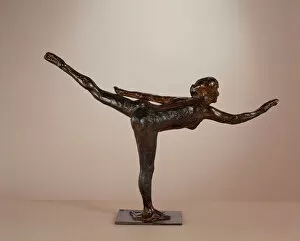 Dancer: Arabesque on Right Leg, Left Arm in Line, c. 1877-1885 / cast c. 1919-1931