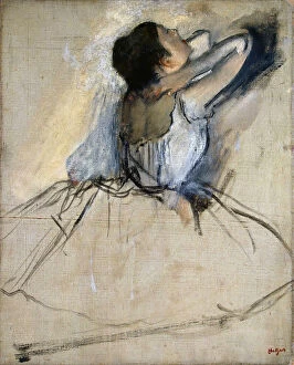 Choreography Collection: Dancer, c. 1874. Artist: Degas, Edgar (1834-1917)