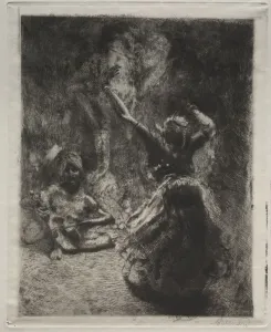 1849 1934 Prints: The Dancer, circa 1900. Creator: Albert Besnard (French, 1849-1934)