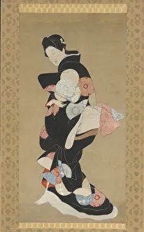 Color On Paper Prints: Dancer. Creator: School of Hishikawa Moronobu (Japanese, died 1694)