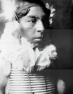 Apsaroke Prints: The Dancer, Crow Indian, head-and-shoulders portrait