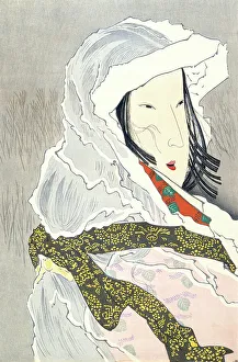 Kiyochika Kobayashi Prints: The Dancer Hotoke Gozen at Gioji (image 2 of 3)