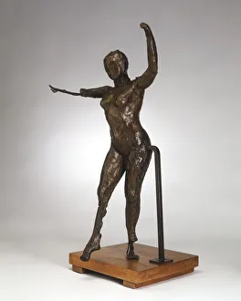Dancer Moving Forward, Arms Raised, Right Leg Forward, c. 1882-1895/cast 1919-1932 Dancer Moving Forward, Arms Raised, Right Leg Forward, c. 1882-1895/cast 1919-1932