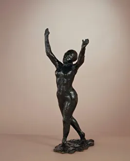 Dancer Moving Forward, Arms Raised, c. 1882-1898/cast c. 1919-1931. Creator: Edgar Degas Dancer Moving Forward, Arms Raised, c. 1882-1898/cast c. 1919-1931. Creator: Edgar Degas