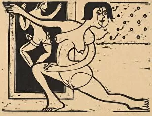 Die Brucke Gallery: Dancer Practicing, 1934. Creator: Ernst Kirchner