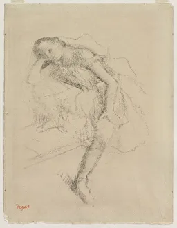 Edgar Degas French Prints: Dancer at Rest, c. 1895. Creator: Edgar Degas (French, 1834-1917)