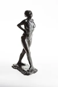 Hilaire Germain Edgar Degas Prints: Dancer at Rest, Hands behind her Back, Right Leg Forward, cast 1920. Creator: Edgar Degas