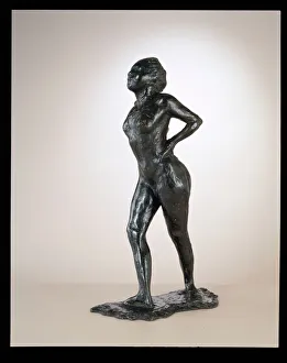Hands On Hips Prints: Dancer At Rest, Hands On Hips, Right Leg Forward, c. 1881-1890 / cast 1919-1925
