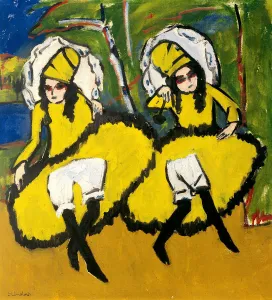 Variet Prints: Two Dancers, 1910-1911. Artist: Kirchner, Ernst Ludwig (1880-1938)