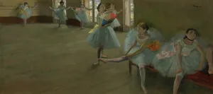 Clark Art Institute Prints: Dancers In The Classroom, c1880. Creator: Edgar Degas