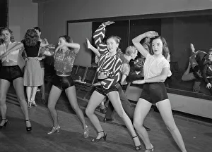 Rehearsal Prints: Dancers, Nola's, New York, N.Y. ca. Feb. 1947. Creator: William Paul Gottlieb