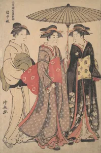 Kiyonaga Prints: Dancers of Tachibana Street, 1742-1815. Creator: Torii Kiyonaga