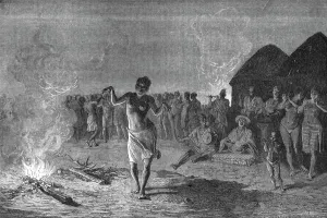 West Africa Prints: Dances of the Malinke Tribe; Journey from the Senegal to the Niger, 1875. Creator: Unknown