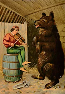 Bear Collection: The Dancing Bear, 1901. Artist: Edward Henry Wehnert