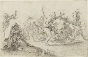 Adrian Van De Venne Prints: Dancing beggars and cripples, c.1635. Creator: Unknown