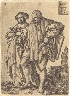 Dancing Couple, 1551. Creator: Heinrich Aldegrever