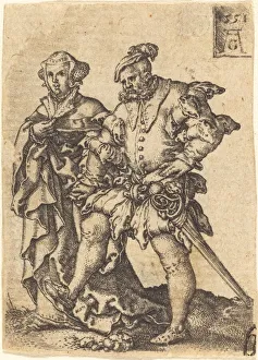 Dancing Couple, 1551. Creator: Heinrich Aldegrever
