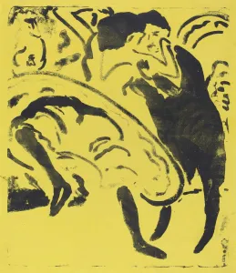 Die Brucke Gallery: Dancing Couple, 1909. Creator: Ernst Kirchner