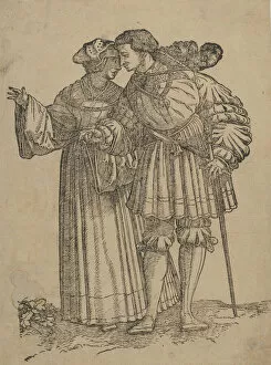 Images Dated 3rd December 2020: Dancing Couple (IV), from The Wedding Dancers. Creator: Hans Schaufelein the Elder