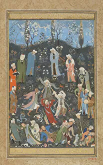 Iran Collection: Dancing Dervishes, Folio from a Divan of Hafiz, ca. 1480. Creator: Bihzad