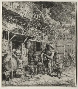 Cornelis Dusart Prints: The Dancing Dog. Creator: Cornelis Dusart (Dutch, 1660-1704)