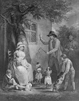 Images Dated 8th December 2020: Dancing Dogs, 1790. Creator: Thomas Gaugain