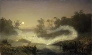 Moonlit Prints: Dancing Fairies, 1866. Creator: Johan August Malmström