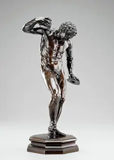 Youth Prints: Dancing Faun, early 18th century. Creator: Massimiliano Soldani