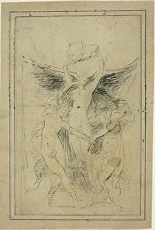 Tambourine Prints: Five Dancing Female Figures, 1865. Creator: Jean-Baptiste Carpeaux