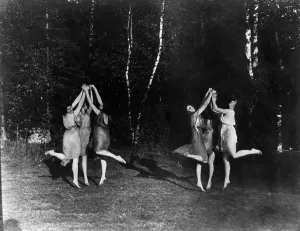 Primavera Prints: Six dancing figures, n.d.. Creator: Frances Benjamin Johnston