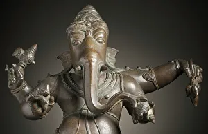 Trunk Prints: Dancing Ganesha, Lord of Obstacles, 16th-17th century. Creator: Unknown