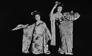 Dancing girl Kimi-chiyo attender almost every Japanese-style party in Tokyo c1900, (1921). Artist: Julian Leonard Street