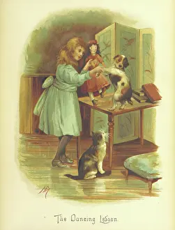 Marchioness Of Prints: The Dancing Lesson, 1893. Creator: Fannie Moody