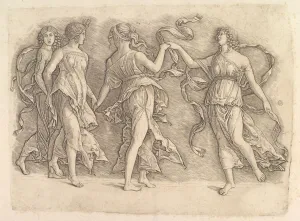 Muses Gallery: Four Dancing Muses, ca. 1497. Creator: Unknown