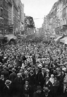 Dancing in the open air on 14th July, Paris, 1931.Artist: Ernest Flammarion Dancing in the open air on 14th July, Paris, 1931.Artist: Ernest Flammarion