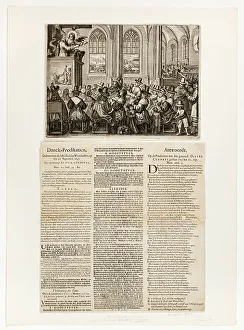 Letterpress Prints: Danck-Predikatien, Gedaen over de laste slach by Worcheseter