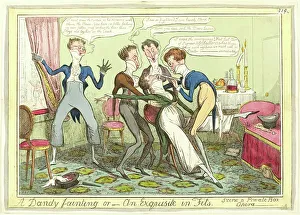 Cruikshank Ir Prints: A Dandy Fainting, published December 11, 1818. Creator: Isaac Robert Cruikshank