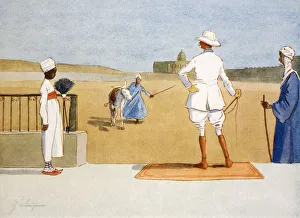 Jodhpurs Prints: The Dandy Tourist, 1908. Artist: Lance Thackeray