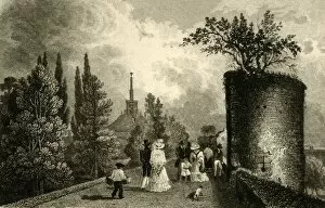 Virtue Co Ltd Gallery: Danejohn Hill, Canterbury, Kent, 1829. Creator: James Baylis Allen