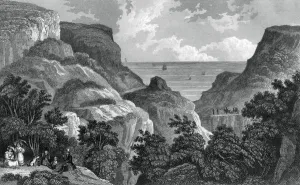 J Rogers Prints: Danes Dyke, c19th century. Artist: J Rogers