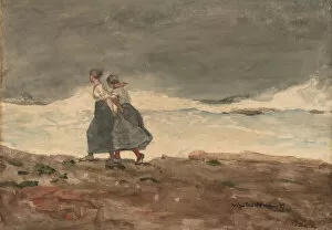 Storm Cloud Collection: Danger, 1883 / 1887. Creator: Winslow Homer